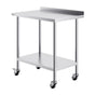 24 x 36 x 40 Inch Stainless Steel Work Table, Commercial Food Prep Worktable with Casters, Heavy Duty Prep V952-CFBXGGZTLCDJUI1NFV0
