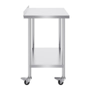 24 x 36 x 40 Inch Stainless Steel Work Table, Commercial Food Prep Worktable with Casters, Heavy Duty Prep V952-CFBXGGZTLCDJUI1NFV0