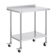 24 x 36 x 40 Inch Stainless Steel Work Table, Commercial Food Prep Worktable with Casters, Heavy Duty Prep V952-CFBXGGZTLCDJUI1NFV0