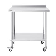 24 x 36 x 40 Inch Stainless Steel Work Table, Commercial Food Prep Worktable with Casters, Heavy Duty Prep V952-CFBXGGZTLCDJUI1NFV0