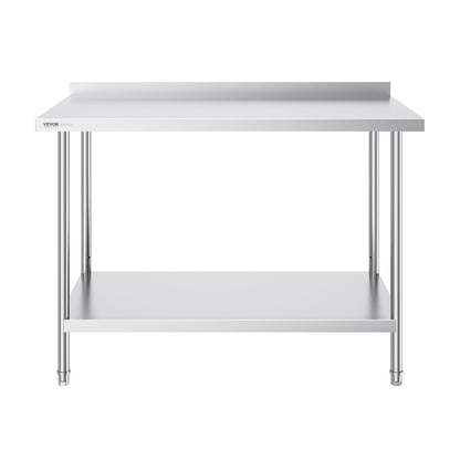 24 x 48 x 36 Inch Stainless Steel Work Table, Commercial Food Prep Worktable Heavy Duty Prep Worktable, Metal V952-CFBXGGZTLCWJ4SWV4V0