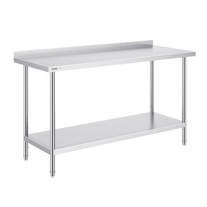 24 x 60 x 36 Inch Stainless Steel Work Table, Commercial Food Prep Worktable Heavy Duty Prep Worktable, Metal V952-CFBXGGZTLCWJ81648V0