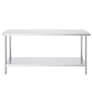 Stainless Steel Prep Table, 24 x 72 x 34 Inch, Heavy Duty Metal Worktable with 3 Adjustable Height Levels, V952-CFBXGGZTLCWJFVL3YV0