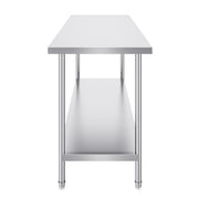 Stainless Steel Prep Table, 24 x 72 x 34 Inch, Heavy Duty Metal Worktable with 3 Adjustable Height Levels, V952-CFBXGGZTLCWJFVL3YV0