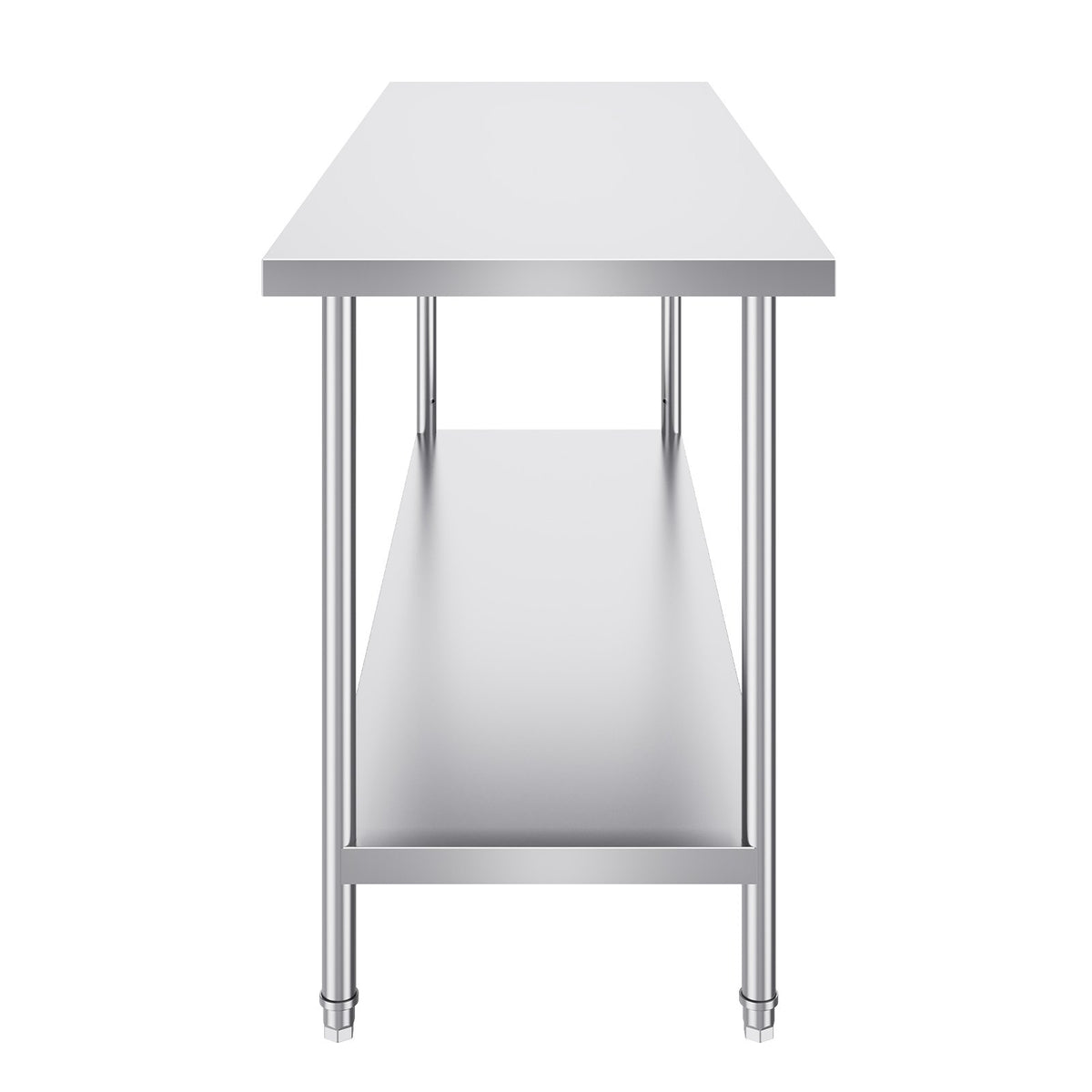 Stainless Steel Prep Table, 24 x 72 x 34 Inch, Heavy Duty Metal Worktable with 3 Adjustable Height Levels, V952-CFBXGGZTLCWJFVL3YV0