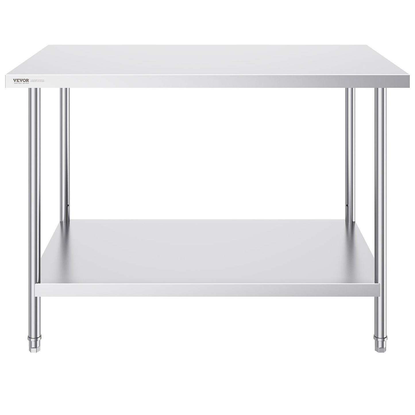 Stainless Steel Prep Table, 30 x 48 x 34 Inch, Heavy Duty Metal Worktable with 3 Adjustable Height Levels, V952-CFBXGGZTLCWJMJYVIV0