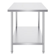 Stainless Steel Prep Table, 30 x 48 x 34 Inch, Heavy Duty Metal Worktable with 3 Adjustable Height Levels, V952-CFBXGGZTLCWJMJYVIV0