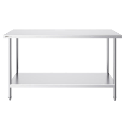 Stainless Steel Work Prep Table Commercial Worktable Food Prep 24x60x34in V952-CFBXGGZTLCWJPPGVSV0