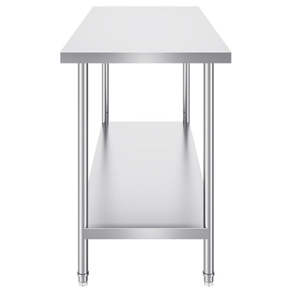 Stainless Steel Work Prep Table Commercial Worktable Food Prep 24x60x34in V952-CFBXGGZTLCWJPPGVSV0