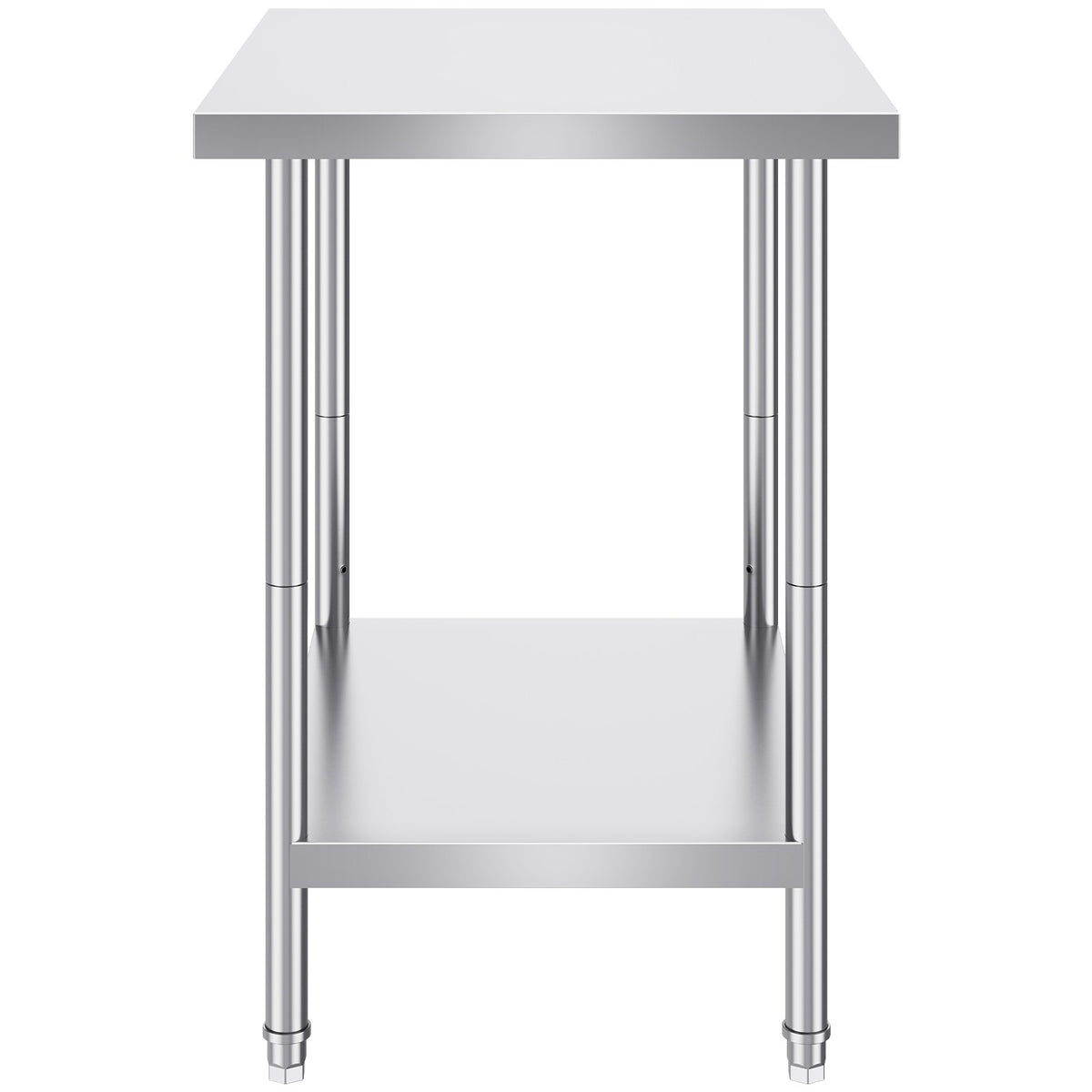 Stainless Steel Prep Table, 24 x 30 x 34 Inch, Heavy Duty Metal Worktable with 3 Adjustable Height Levels, V952-CFBXGGZTLCWJX36QKV0