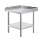 Stainless Steel Work Table, 24 x 24 x 26 Inch Commercial Food Prep Worktable, 3-Sided Backsplash Heavy Duty V952-CFBXGGZTSBT2DPGGMV0