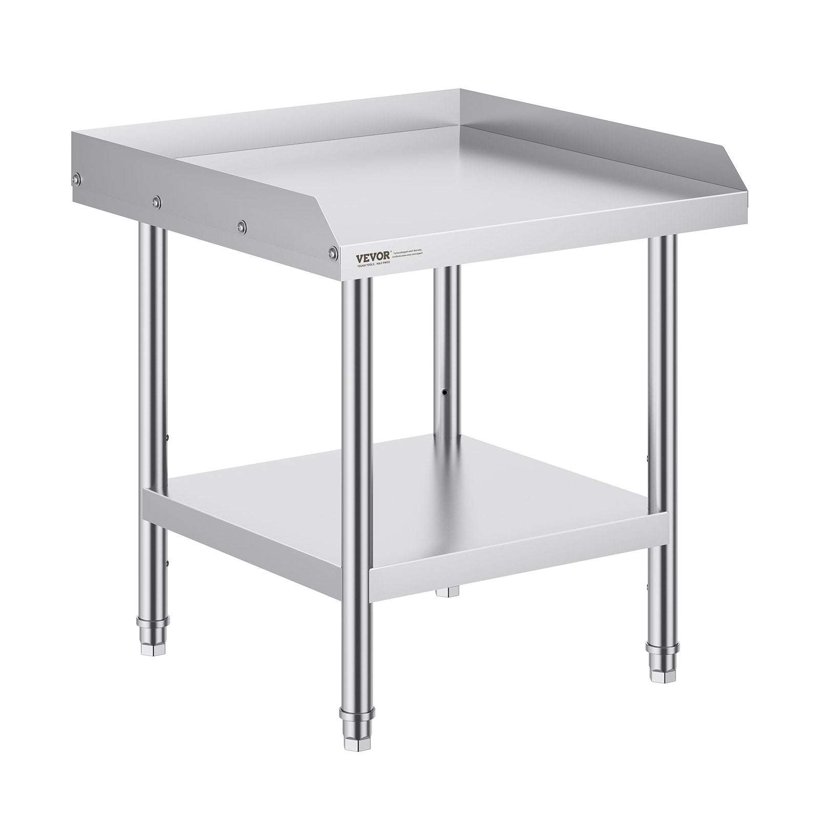 Stainless Steel Work Table, 24 x 24 x 26 Inch Commercial Food Prep Worktable, 3-Sided Backsplash Heavy Duty V952-CFBXGGZTSBT2DPGGMV0