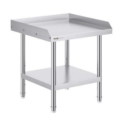 Stainless Steel Work Table, 24 x 24 x 26 Inch Commercial Food Prep Worktable, 3-Sided Backsplash Heavy Duty V952-CFBXGGZTSBT2DPGGMV0