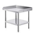 Stainless Steel Work Table, 24 x 28 x 26 Inch Commercial Food Prep Worktable, 3-Sided Backsplash Heavy Duty V952-CFBXGGZTSBT2QR0IEV0