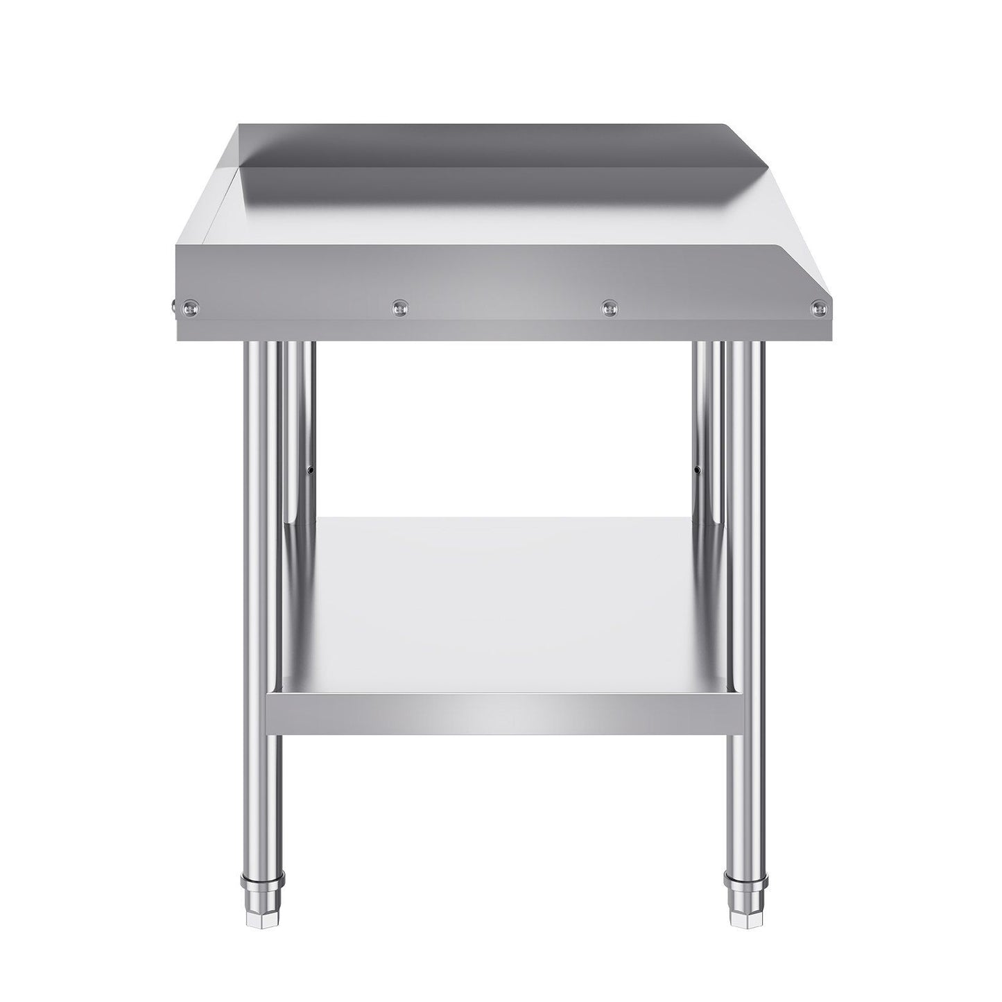 Stainless Steel Work Table, 24 x 28 x 26 Inch Commercial Food Prep Worktable, 3-Sided Backsplash Heavy Duty V952-CFBXGGZTSBT2QR0IEV0