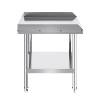 Stainless Steel Work Table, 24 x 28 x 26 Inch Commercial Food Prep Worktable, 3-Sided Backsplash Heavy Duty V952-CFBXGGZTSBT2QR0IEV0