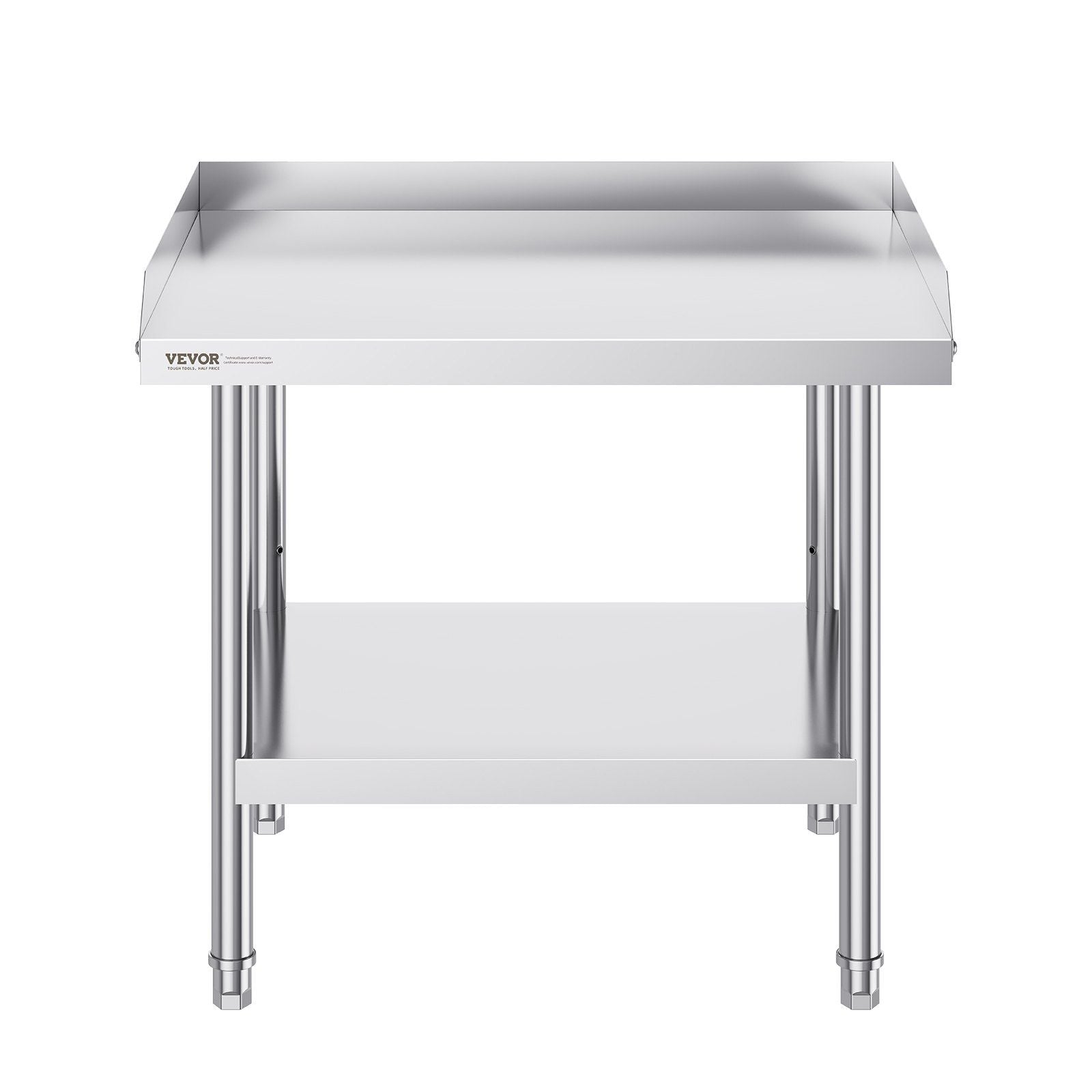 Stainless Steel Work Table, 24 x 28 x 26 Inch Commercial Food Prep Worktable, 3-Sided Backsplash Heavy Duty V952-CFBXGGZTSBT2QR0IEV0