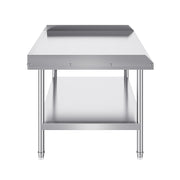 Stainless Steel Work Table, 762 x 1219 x 660 mm Commercial Food Prep Worktable, 3-Sided Backsplash Heavy Duty V952-CFBXGGZTSBT3X3G63V0