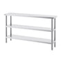 Stainless Steel Food Prep Table, 356 x 1524 x 864 mm Commercial Kitchen Worktable, with 2 Adjustable V952-CFBXGGZTSCGZFXOQBV0
