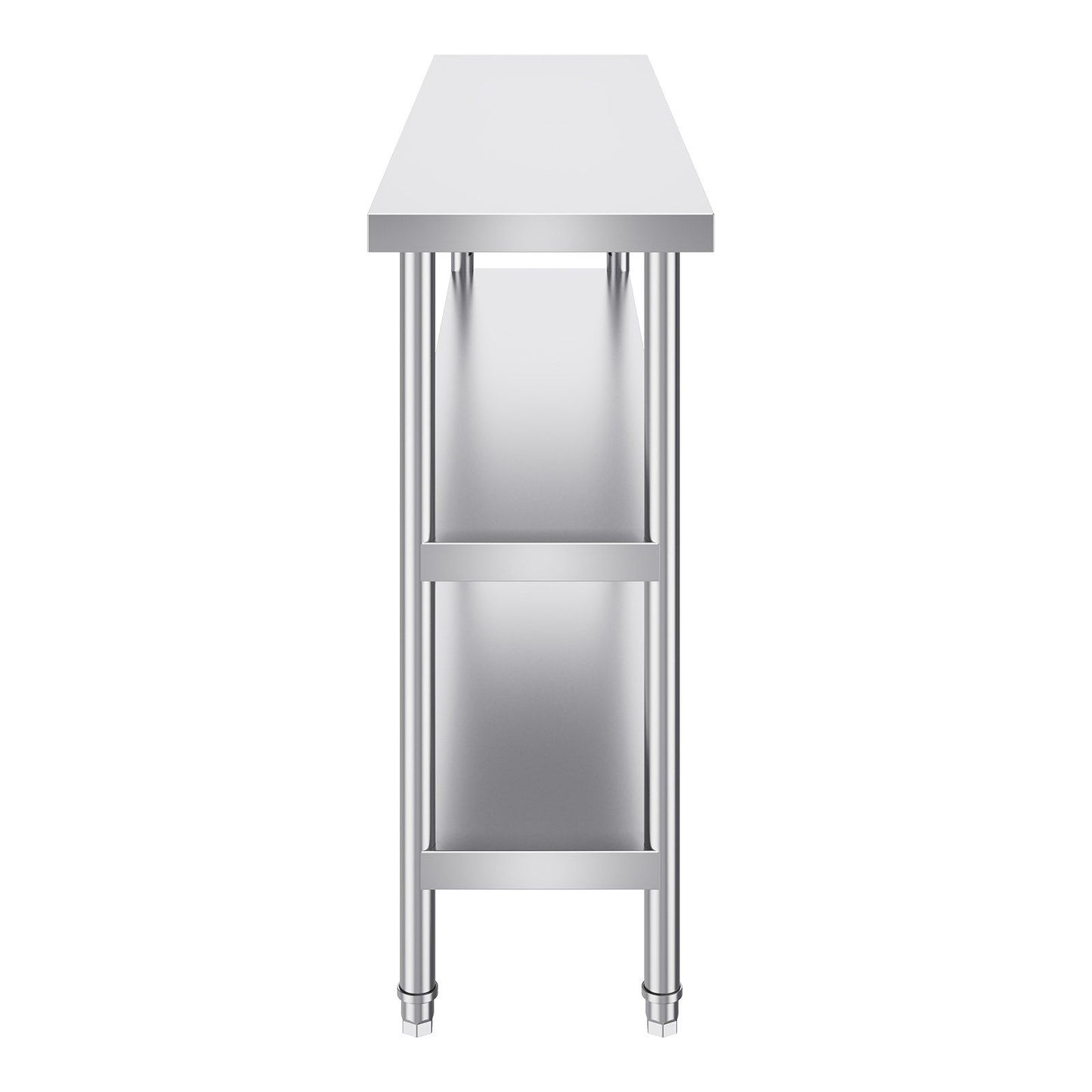 Stainless Steel Food Prep Table, 356 x 1524 x 864 mm Commercial Kitchen Worktable, with 2 Adjustable V952-CFBXGGZTSCGZFXOQBV0
