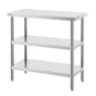 Stainless Steel Food Prep Table, 18 x 36 x 34 Inch Commercial Kitchen Worktable, with 2 Adjustable V952-CFBXGGZTSCGZKRMMXV0