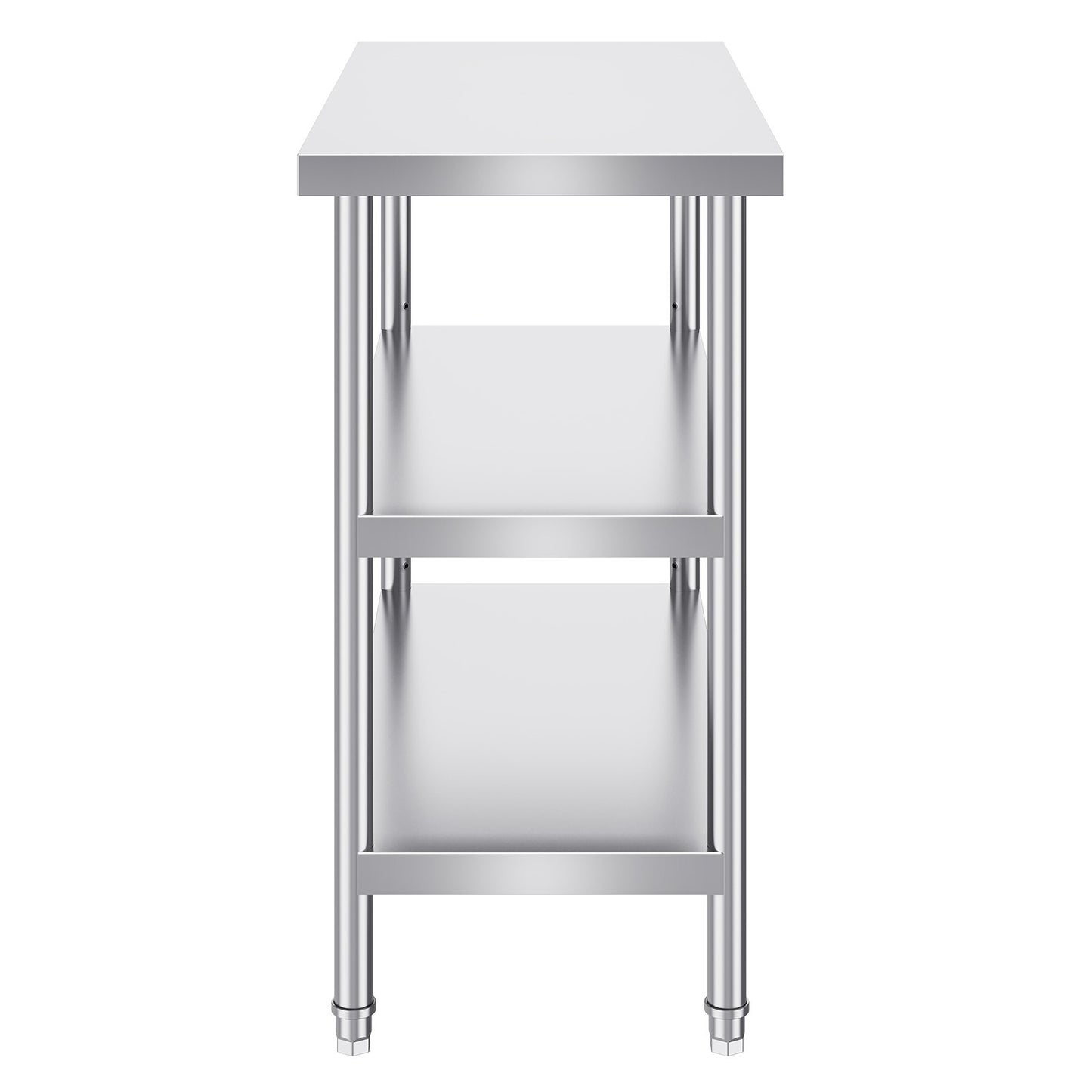 Stainless Steel Food Prep Table, 18 x 36 x 34 Inch Commercial Kitchen Worktable, with 2 Adjustable V952-CFBXGGZTSCGZKRMMXV0