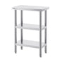Stainless Steel Food Prep Table, 14 x 24 x 34 Inch Commercial Kitchen Worktable, with 2 Adjustable V952-CFBXGGZTSCGZZZ9YVV0