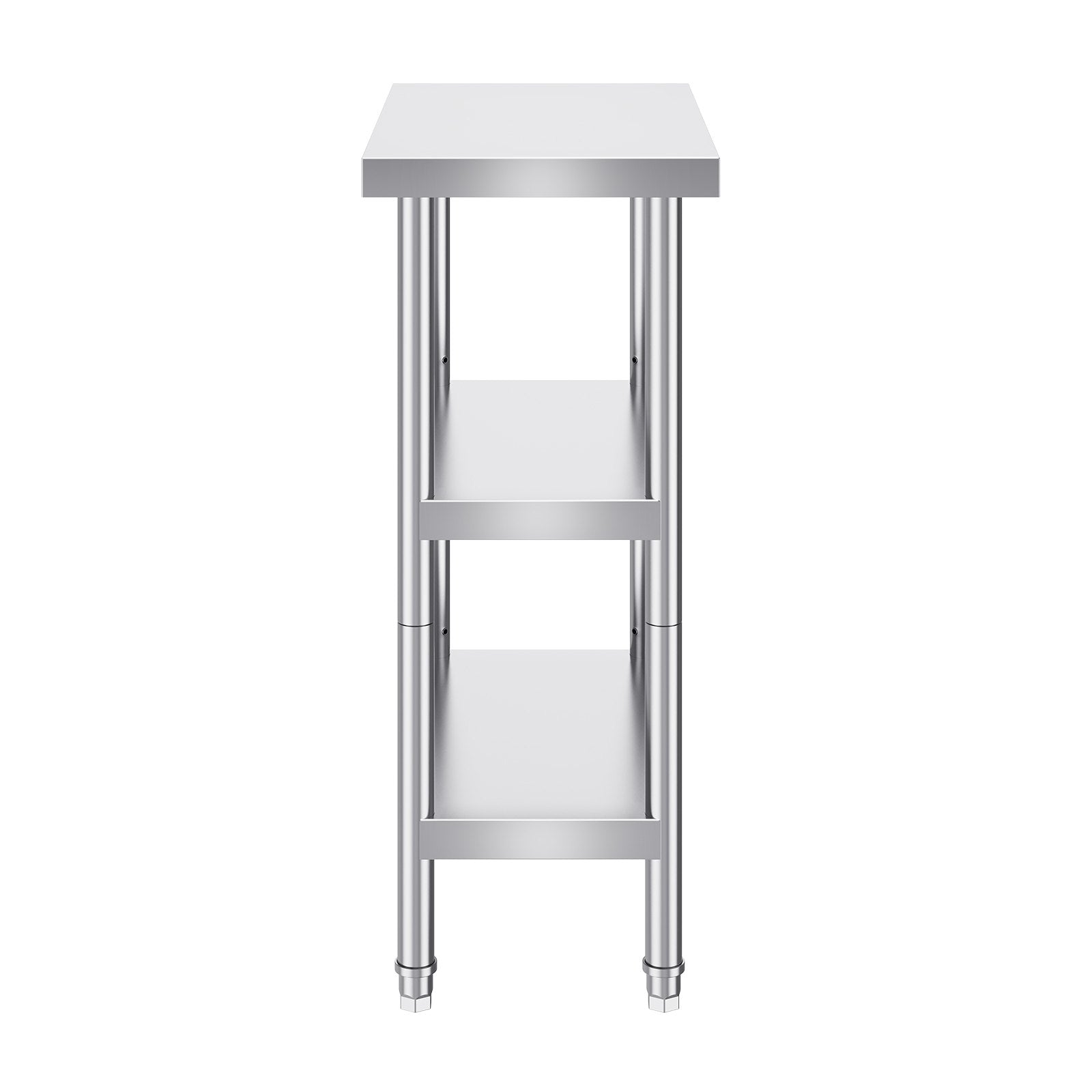 Stainless Steel Food Prep Table, 14 x 24 x 34 Inch Commercial Kitchen Worktable, with 2 Adjustable V952-CFBXGGZTSCGZZZ9YVV0