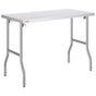 Stainless Steel Kitchen Bench Folding Commercial Prep Table 1220x610 mm V952-CFGZT24X48YC00001V0
