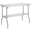 Commercial Worktable Workstation Folding Commercial Prep Table 1220x610 mm V952-CFGZT48X24YC00001V0