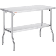 Commercial Worktable Workstation Folding Commercial Prep Table 1220x610 mm V952-CFGZT48X24YC00001V0
