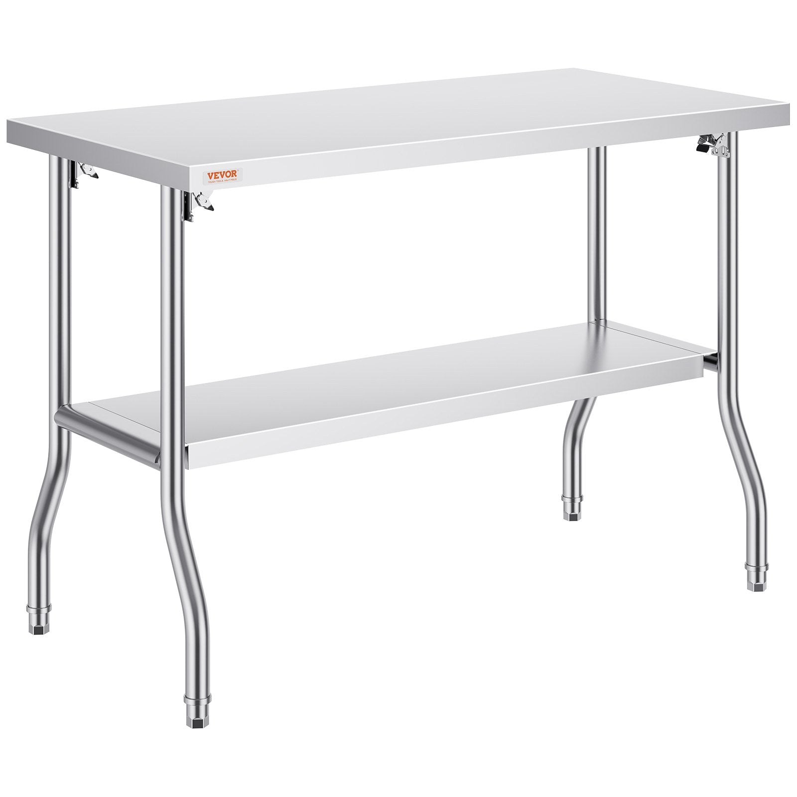 Commercial Worktable Workstation Folding Commercial Prep Table 1220x610 mm V952-CFGZT48X24YC00001V0