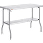 Commercial Worktable Workstation Folding Commercial Prep Table 1220x610 mm V952-CFGZT48X24YC00001V0