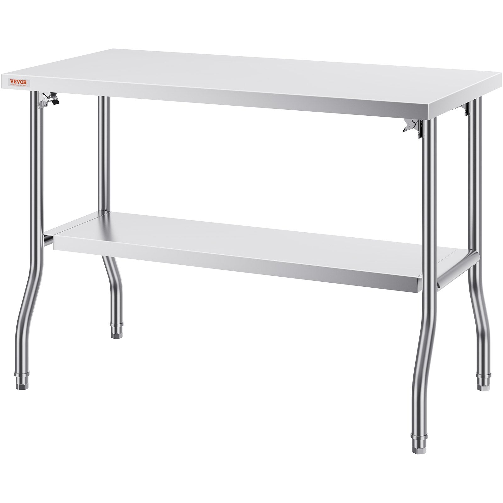 Commercial Worktable Workstation Folding Commercial Prep Table 1220x610 mm V952-CFGZT48X24YC00001V0