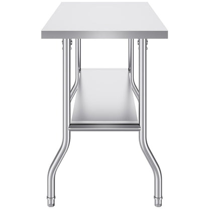 Commercial Worktable Workstation Folding Commercial Prep Table 1220x610 mm V952-CFGZT48X24YC00001V0
