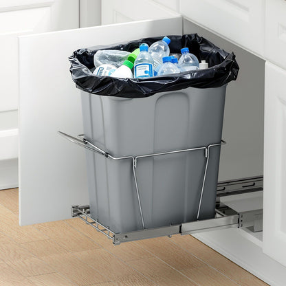 Pullout Trash Can for Kitchen Cabinets, Garbage Waste Recycling Bin, Under Mount Waste Container, with Heavy V952-CFLJTDTDTHSWA5O0YV0