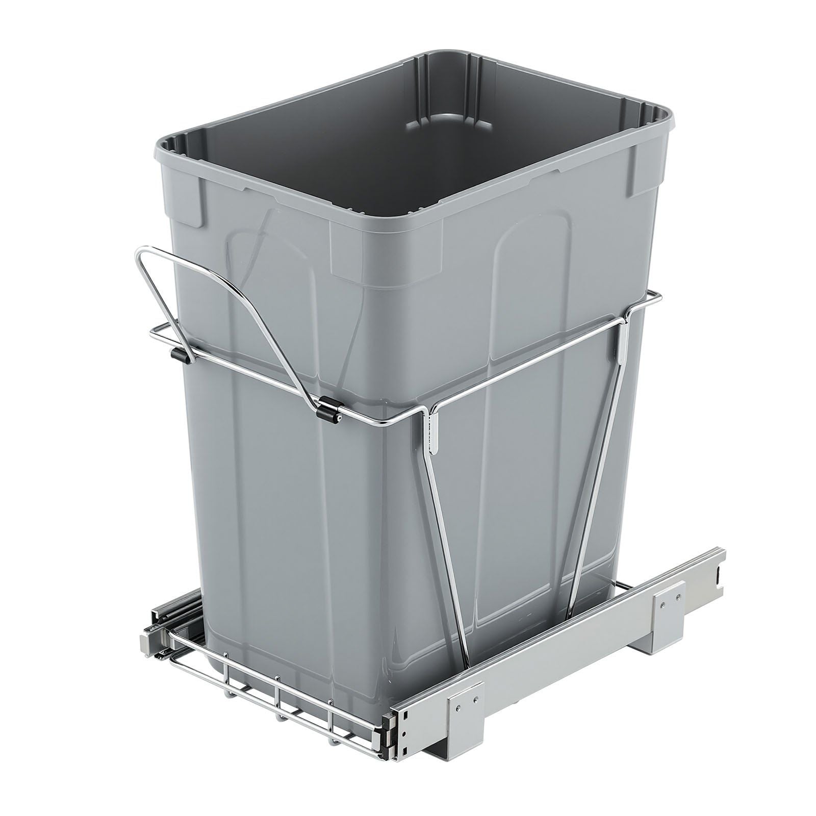 Pullout Trash Can for Kitchen Cabinets, Garbage Waste Recycling Bin, Under Mount Waste Container, with Heavy V952-CFLJTDTDTHSWA5O0YV0