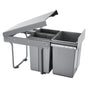 Pullout Trash Can for Kitchen Cabinets, 20+10+10L Double Under Sink Garbage Waste Recycling Bin, Under Mount V952-CFLJTDTHSST4PX1IZV0