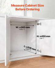 Pullout Trash Can for Kitchen Cabinets, 20+10+10L Double Under Sink Garbage Waste Recycling Bin, Under Mount V952-CFLJTDTHSST4PX1IZV0