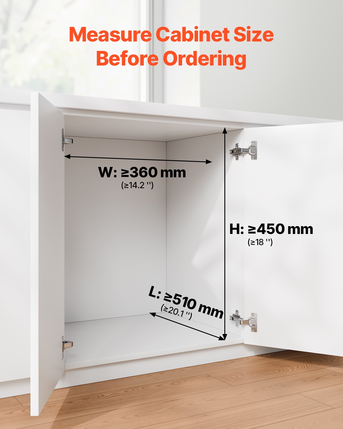 Pullout Trash Can for Kitchen Cabinets, 20+10+10L Double Under Sink Garbage Waste Recycling Bin, Under Mount V952-CFLJTDTHSST4PX1IZV0