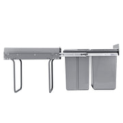 Pullout Trash Can for Kitchen Cabinets, 20+10+10L Double Under Sink Garbage Waste Recycling Bin, Under Mount V952-CFLJTDTHSST4PX1IZV0