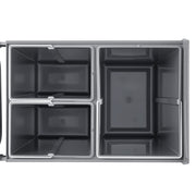 Pullout Trash Can for Kitchen Cabinets, 20+10+10L Double Under Sink Garbage Waste Recycling Bin, Under Mount V952-CFLJTDTHSST4PX1IZV0