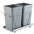 Pullout Trash Can for Kitchen Cabinets,Double Under Sink Garbage Waste Recycling Bin, Under Mount Waste V952-CFLJTDTHSST5OB5S2V0