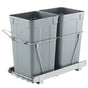 Pullout Trash Can for Kitchen Cabinets,Double Under Sink Garbage Waste Recycling Bin, Under Mount Waste V952-CFLJTDTHSST5OB5S2V0