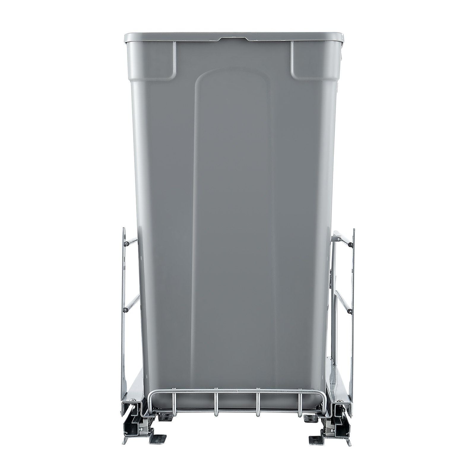Pull-Out Trash Can, 27 QT x2 Double Under Mount Kitchen Waste Container, Heavy Duty Garbage Recycling Bin V952-CFLJTDTHSST5PSCNSV0