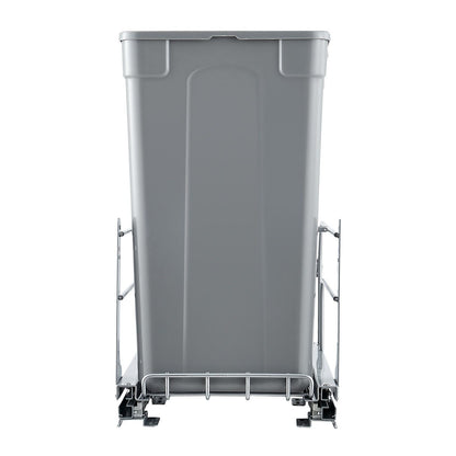 Pull-Out Trash Can, 27 QT x2 Double Under Mount Kitchen Waste Container, Heavy Duty Garbage Recycling Bin V952-CFLJTDTHSST5PSCNSV0