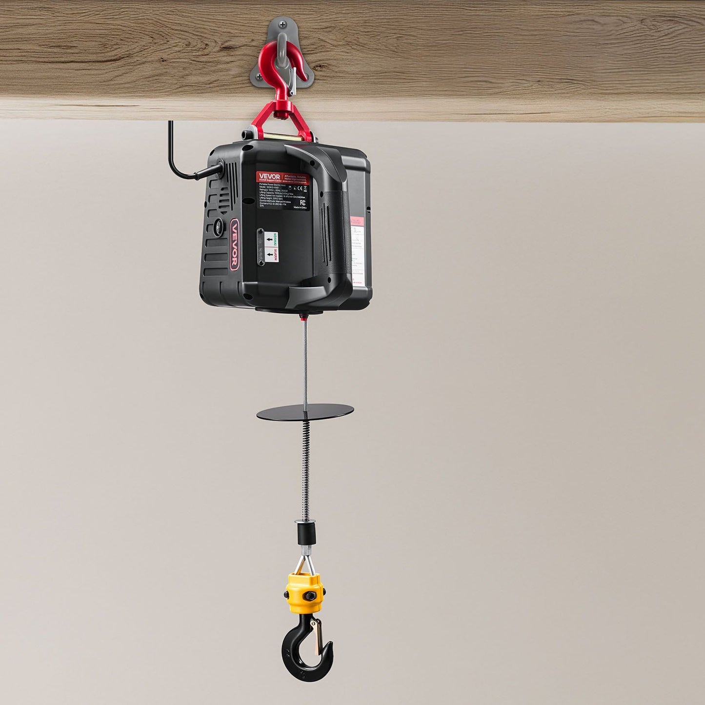 2-in-1 Electric Hoist Winch, 500 kg Capacity, 1500W Portable Power Winch Crane, 7.6 m Lifting Height, 5 m/min V952-CGGGKBXSDDHL4I4OH001V3