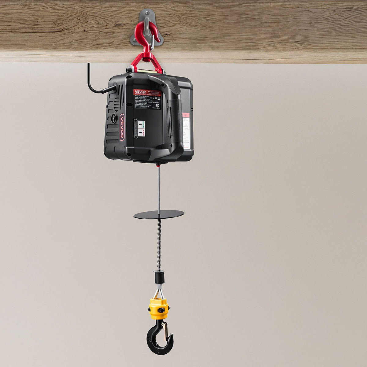 2-in-1 Electric Hoist Winch, 500 kg Capacity, 1500W Portable Power Winch Crane, 7.6 m Lifting Height, 5 m/min V952-CGGGKBXSDDHL4I4OH001V3