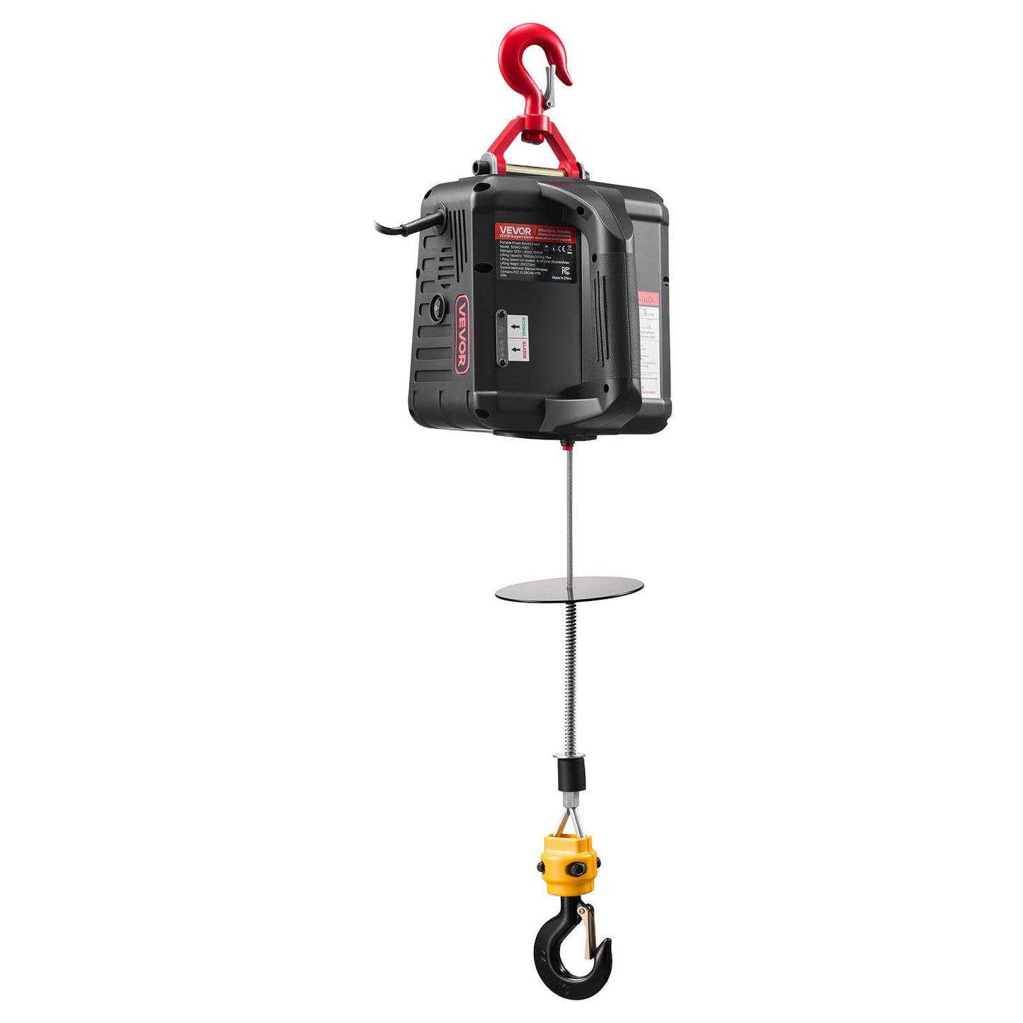 2-in-1 Electric Hoist Winch, 500 kg Capacity, 1500W Portable Power Winch Crane, 7.6 m Lifting Height, 5 m/min V952-CGGGKBXSDDHL4I4OH001V3