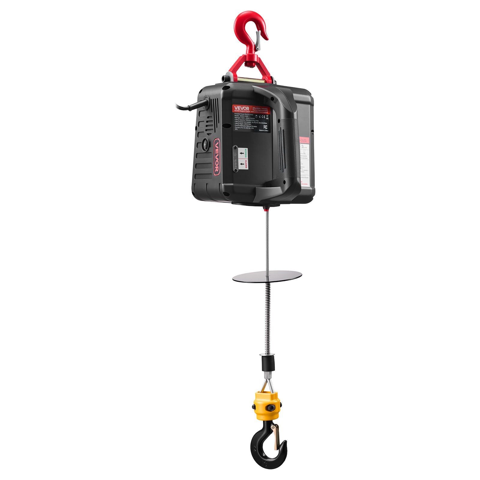 2-in-1 Electric Hoist Winch, 500 kg Capacity, 1500W Portable Power Winch Crane, 7.6 m Lifting Height, 5 m/min V952-CGGGKBXSDDHL4I4OH001V3